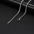 My Shape Basic Cuban Chain Necklaces for Men Chains Punk Figaro Box Curb Chain Chokers Lobster Clasp Fashion Male
