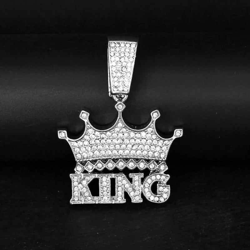 Men Women Hip Hop Big Dollar Sign Cross Pendant With 15mm Rhombus Cuban Chain Iced Out Bling Necklaces Fashion Charm Jewelry