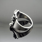 Iron Cross Skull Ring — Stainless Steel