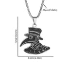 Plague Doctor Pendant Necklace — Stainless Steel