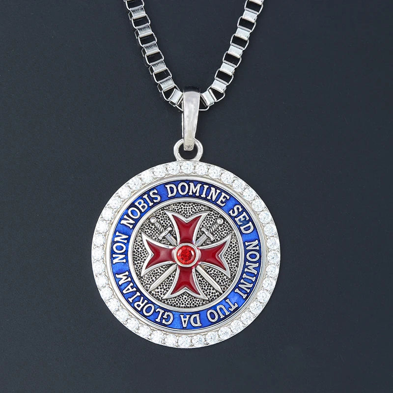 Knights Templar Cross Pendant — 925 Silver