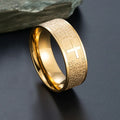 7mm Tone Spanish Golden The Holy Bible Prayer Cross Ring Stainless Steel Rings