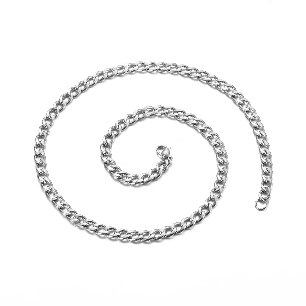 Cuban Curb Chain Choker 7.5mm — Stainless Steel