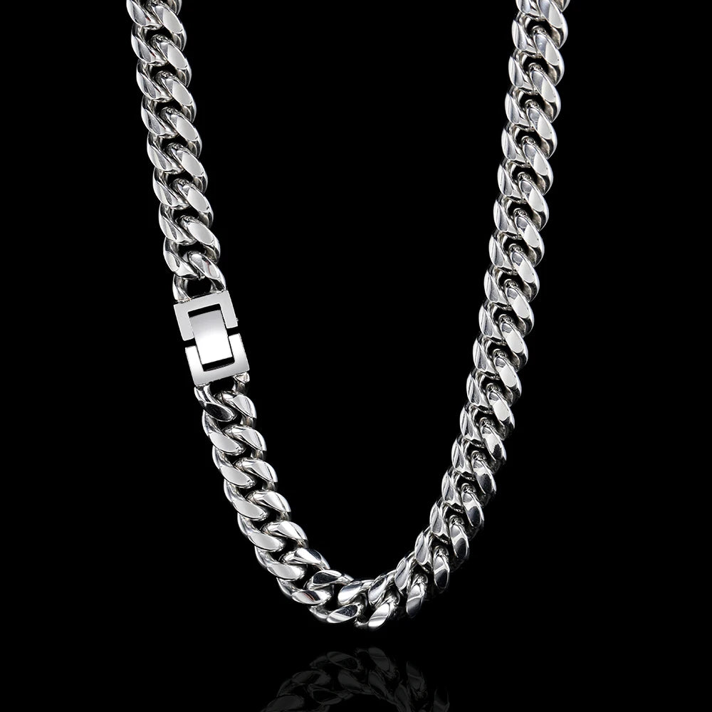 Stainless Steel Cuban Chain Necklace Miami