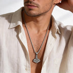 Viking Mjolnir Thor's Hammer Pendant Necklace — Stainless Steel