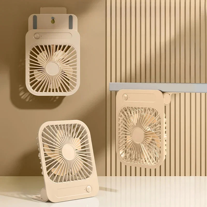 Eary Portable Magnetic Fan With 1200mAh Battery Usb Rechargeable 180 Adjustable 4 Speed Wind Personal Ultra-thin Air