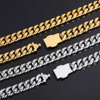 Stainless Steel Cuban Chain Necklace Miami 12MM