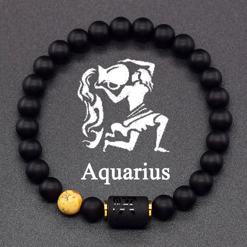12 Zodiac Signs Bracelet Homme 12 Constellation Jewelry for Women Scorpio Gemini Sagittarius Bracelet Friendship Gift Whoelsales
