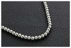 Round Bead Chain Necklace — Stainless Steel