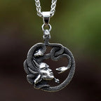 Retro Medusa Pendant Necklace Punk Gothic Snake Shaped Fashion Jewelry For Men Women Gathering Party Birthday Holiday