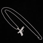 Pistol Steel Pendant Retro