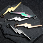 Lightning Minimal Pendant — Stainless Steel