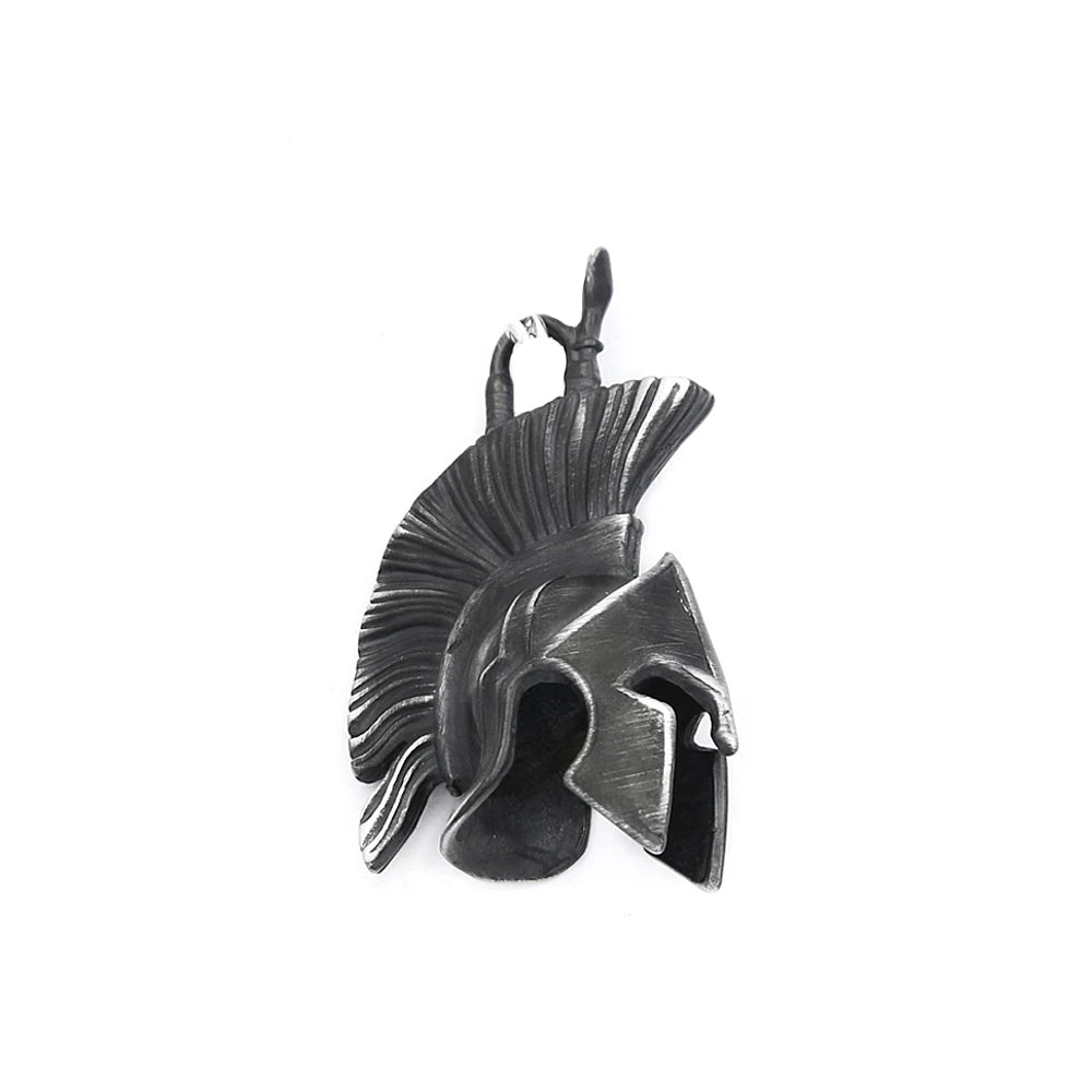 Spartan Warrior Pendant — Stainless Steel
