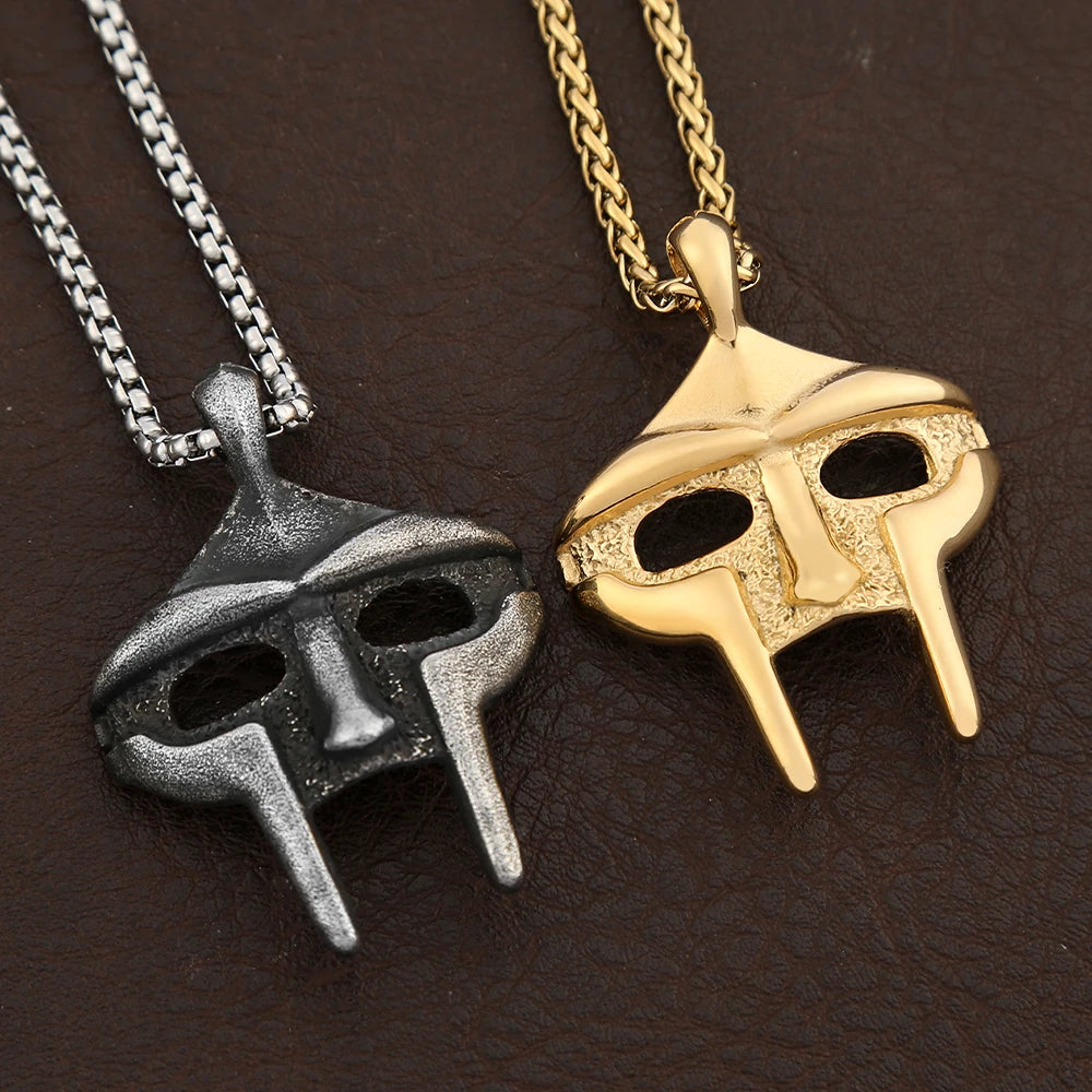 MF Doom Pharaoh Mask Pendant — Stainless