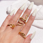 New Design Skull Crow Skull Ring Woodpecker Bird Men's Ring Punk Stylish Jewelry