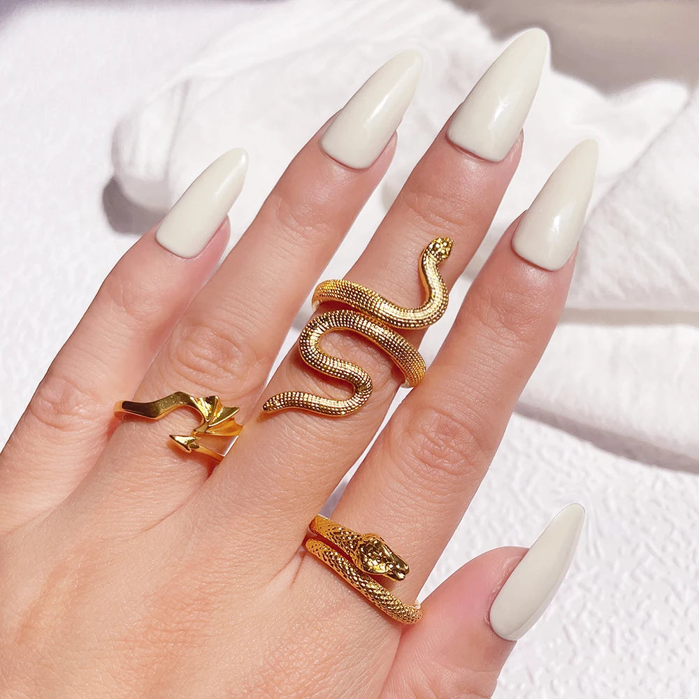 New Design Skull Crow Skull Ring Woodpecker Bird Men's Ring Punk Stylish Jewelry