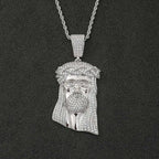 Necklaces Chain For Women Mens Full Iced Out Zircon Custom Big Jesus Pendant With Cuban Chain Hip Hop Jewelry