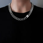 Ultra Light 14mm TA1 Bracelet for Fashion Men Anti-Allergy Titanium Curb Cuban Link Chain Necklaces Bracelets