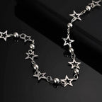 Black Pentagram Pants Chain — Stainless Steel