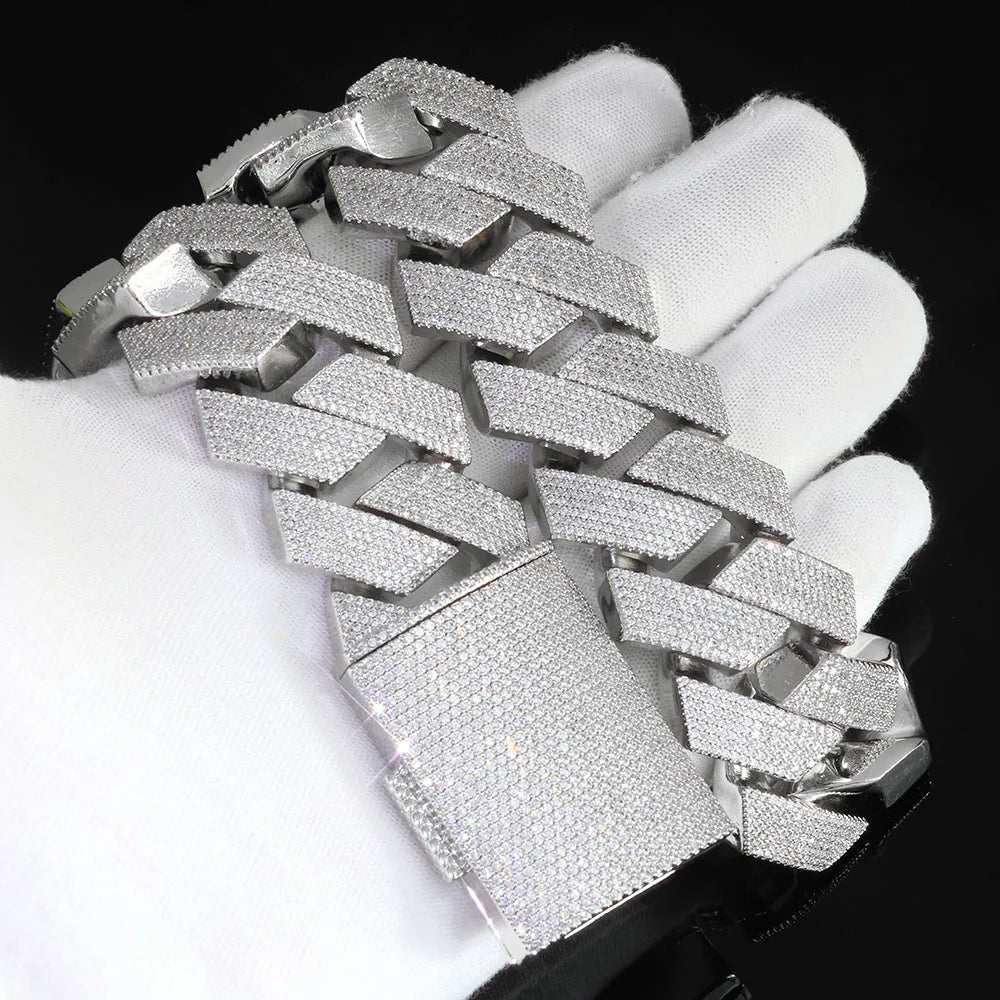 Iced Out Cuban Chain Necklace 30MM 7 Row