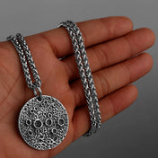 Minimal 316L Stainless Steel Chain Necklace — Moon