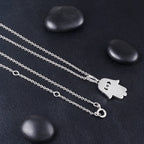 Iced Out Hamsa Hand Pendant