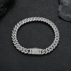Iced Out Cuban Chain Necklace Stainless Steel 8MM
