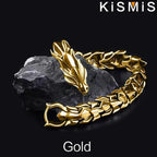 Mens Dragon Bracelet Curb Chain Gothic Biker Link Cuff Wristband 1PC Men's Accessories Gift for Him
