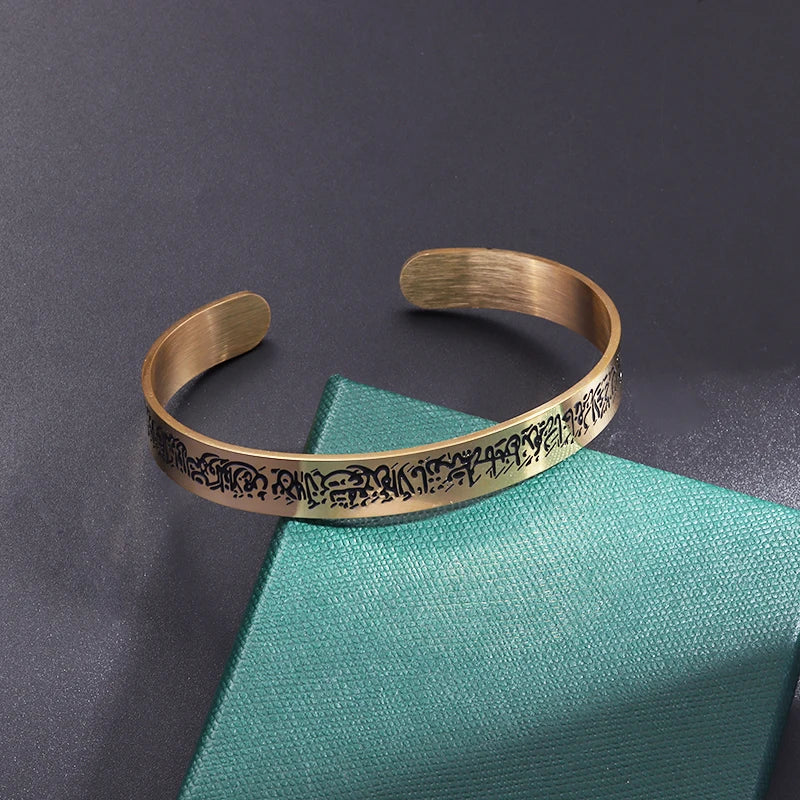 Fashion Design Stainless Steel Curved Tableware Fork Open Bracelet Men and Women Personality Charm Hip Hop Casual