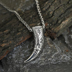 Viking Wolf Teeth Pendant — Stainless Steel