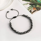 New Arrow Hematite Elastic Bracelet Men Jewelry Armband Heren Fashion Beaded Yoga Bracelet Women Bileklik