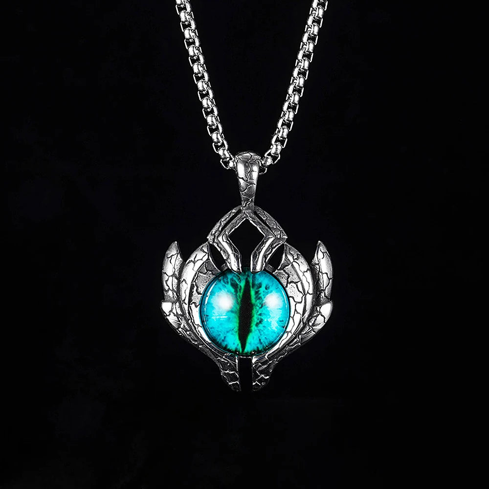 Demon Eye Pendant — Stainless Steel