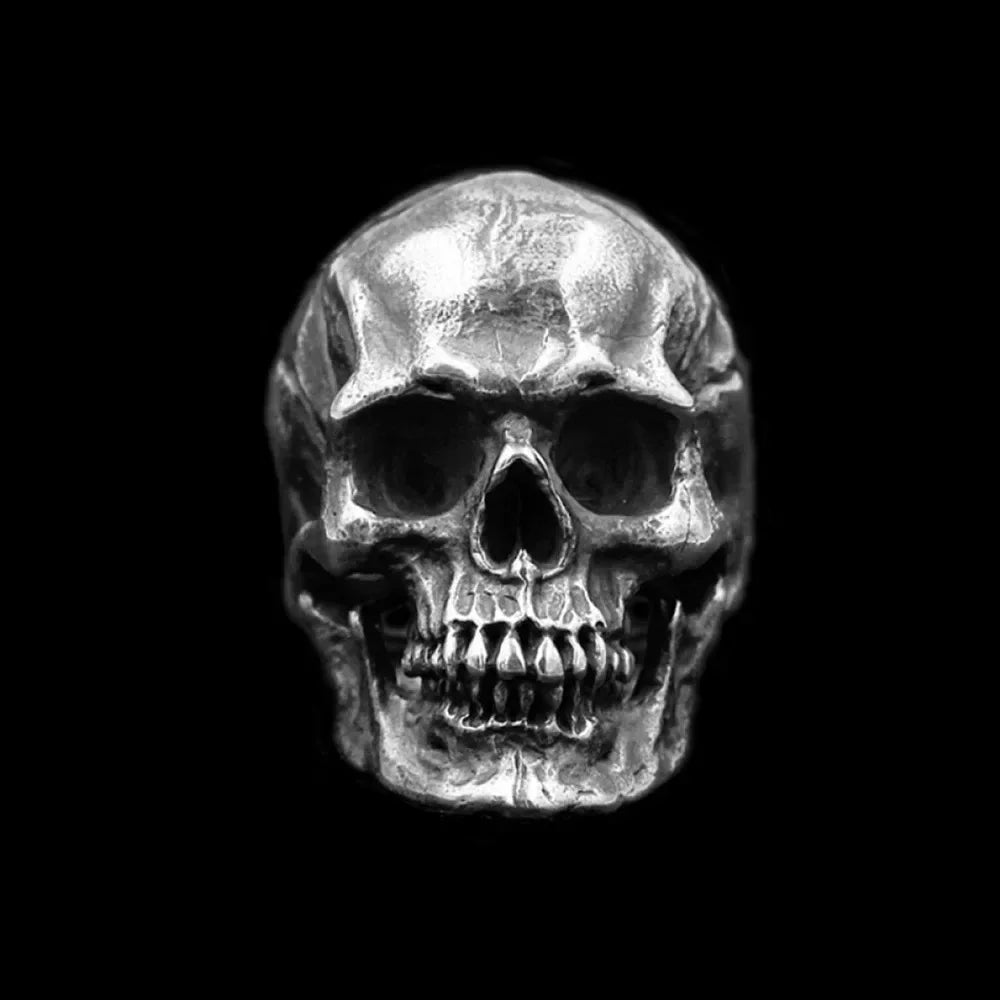 European and American New Fashion Men's Calvarium Skull Ring Gothic Bicycle Ring Motorcycle Band Jewelry
