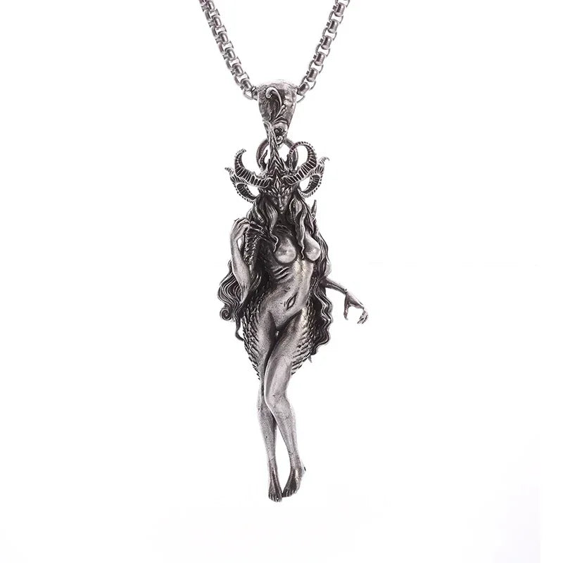 Fashion Anime Sexy Double Ponytail Lolita Pendant Goddess Necklace Men and Women Charm Temptation Cool Jewelry
