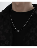 Ethnic Style Rotatable Six Syllable Mantra Bead Pendant Necklace For Men Women Jewelry Fashion S925 Chain Necklace Male Gift