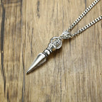 Tibetan Vajra Dagger Pendant Necklace — Stainless Steel