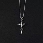 Gothic Cross Steel Pendant European American Retro