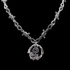 Gothic Personality Punk Necklace Long Gothic Bat Pendant Necklace Exaggeration Sweater Chain Jewelry Halloween Party Accessories