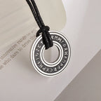 Stainless Steel Trinity Celtic Knot Nordic Rune Pendant Necklace Retro Ethnic Style Irish Knot Lucky Amulet Jewelry for Men