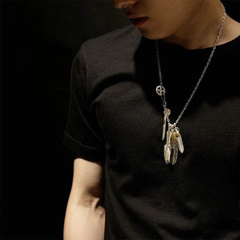 Feather Pendant Necklace