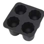 Silicone Ice Cube Mold — 4-Hole Press, Round