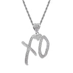 Hip Hop Iec Out Put Crystal Zirconia Dollar Sign Pendant Necklace Fashion Punk Cool Rock Rap Party Jewelry Accessories