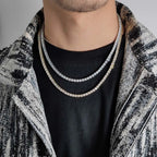 Iced Out 3A CZ Tennis Chain for Women Men Exquisite Fashion 3mm 4mm 5mm Necklace Hip Hop Jewelry