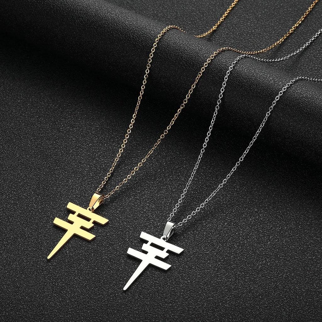 Fashion Women's Tokyo Hotel Necklace Stainless Steel Pendant Bill Kolitz Logo Jewelry Neckchain Snake Blade Choker