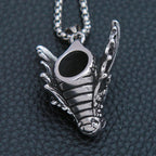 Viking Dragon Biker Pendant — Stainless