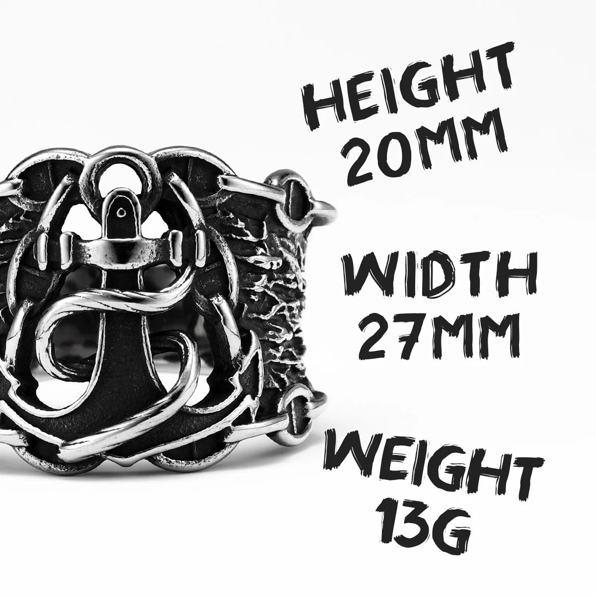 Anchor Sailor Ring — Stainless Steel
