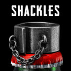 Gothic Shackles Ring — Stainless Steel