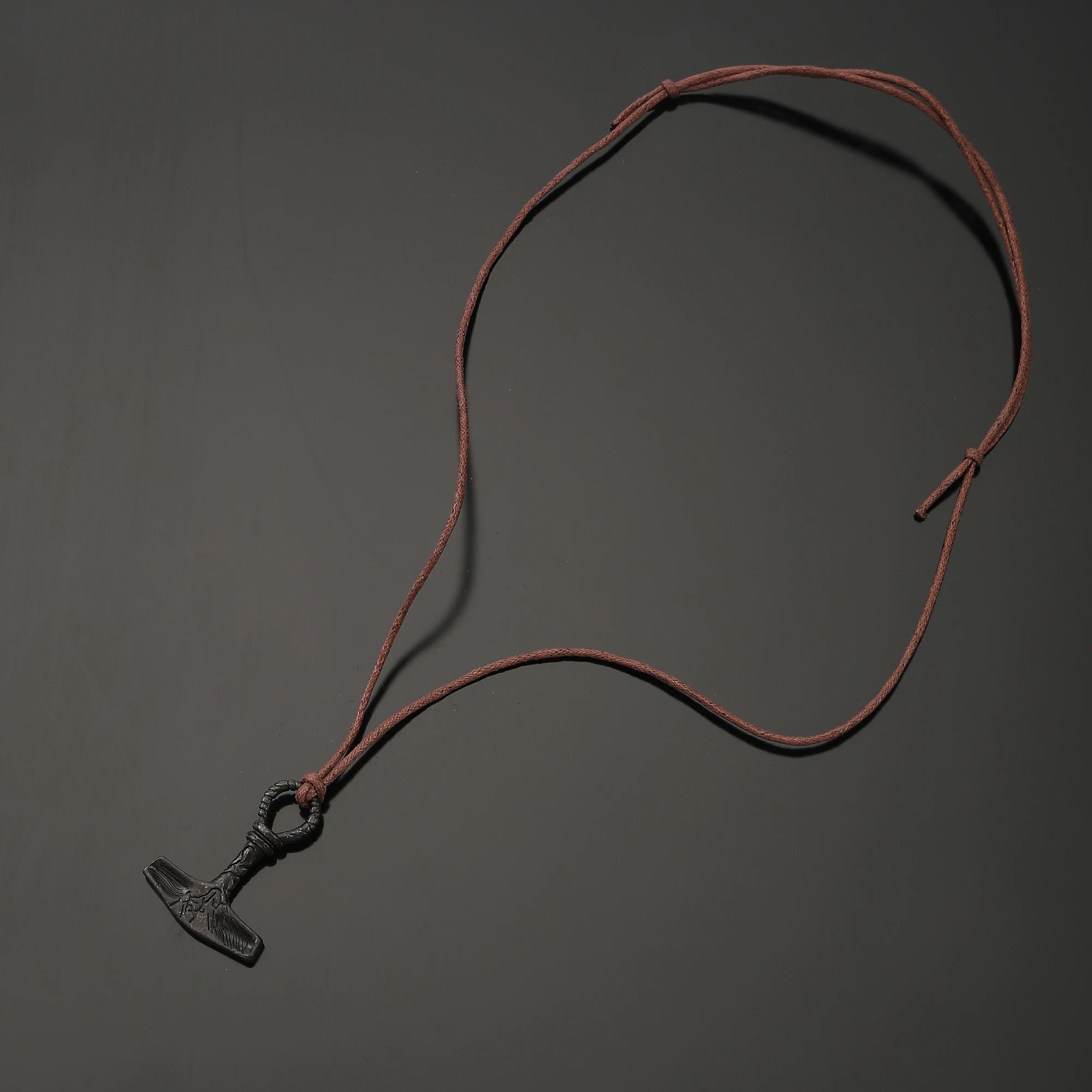 Retro Viking Hammer Pendant Necklace Men's Scandinavian Norwegian Style Viking Necklace Scandinavian Style Jewelry
