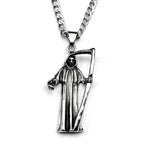 Antique Grim Reaper Death Pendant — Stainless Steel