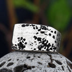 Vintage 2022 New Men's 316L Stainless-Steel Retro Rock Ring For Man Women Gothic Punk Rectangle Jewelry Party Gift